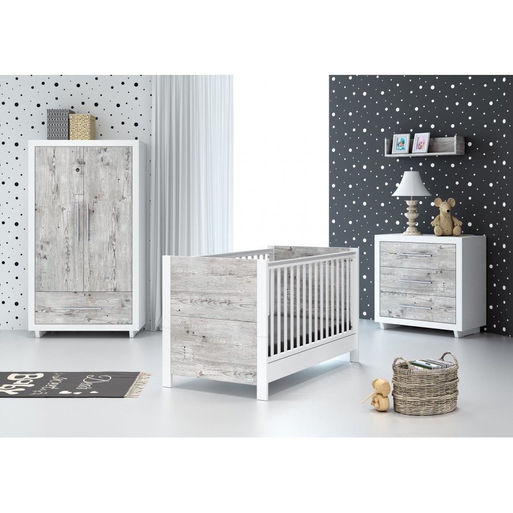 Προεφηβικό Κρεβάτι Luxo Grey & White Casababy