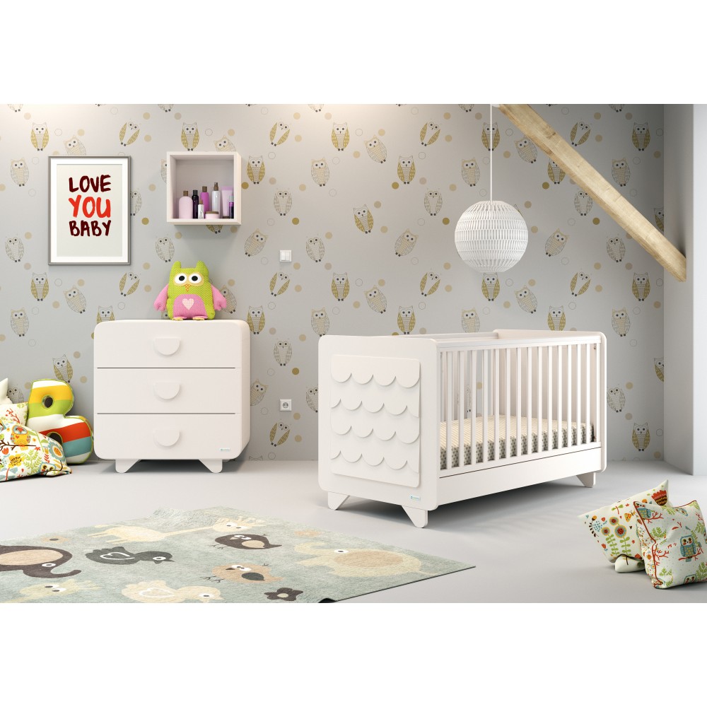 Προεφηβικό Κρεβάτι Owl White Casababy