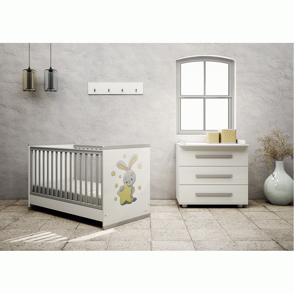 Προεφηβικό Κρεβάτι Smart White & Grey Casababy