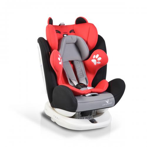 Bear Cangaroo Isofix Παιδικό Κάθισμα Αυτοκινήτου 0-36 Kg Red