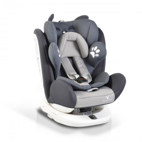 Bear Cangaroo Isofix Παιδικό Κάθισμα Αυτοκινήτου 0-36 Kg Dark Grey