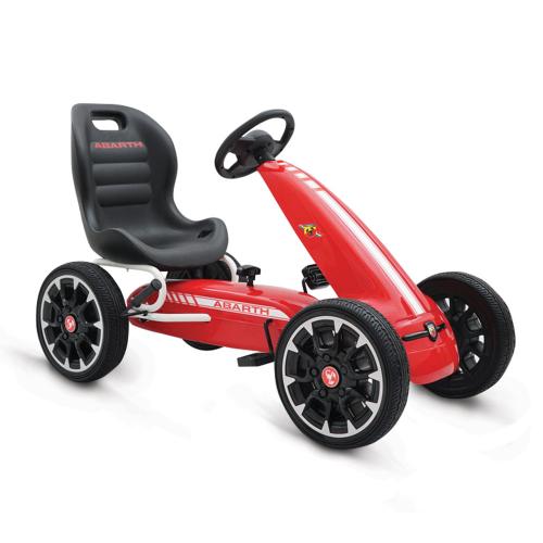 Go-cart Abarth 500 Assetto Cangaroo - Moni αυτοκινητάκι με πηδάλια 3800146242695 Red