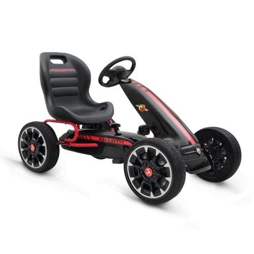 Go-cart Abarth 500 Assetto Cangaroo - Moni αυτοκινητάκι με πηδάλια 3800146242701 Black