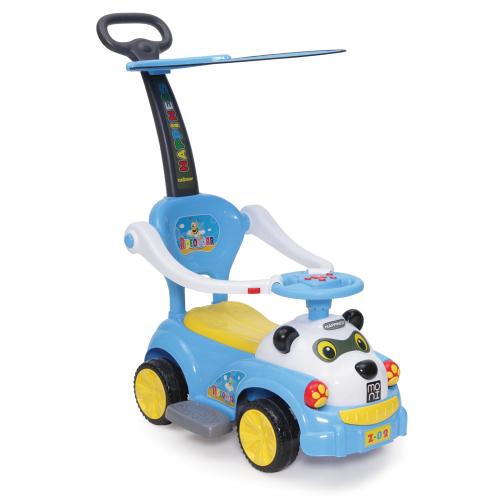 Παιδικό Αυτοκινητάκι-Στράτα με Λαβή και Τέντα Panda Blue JY-Z02A Cangaroo-Moni