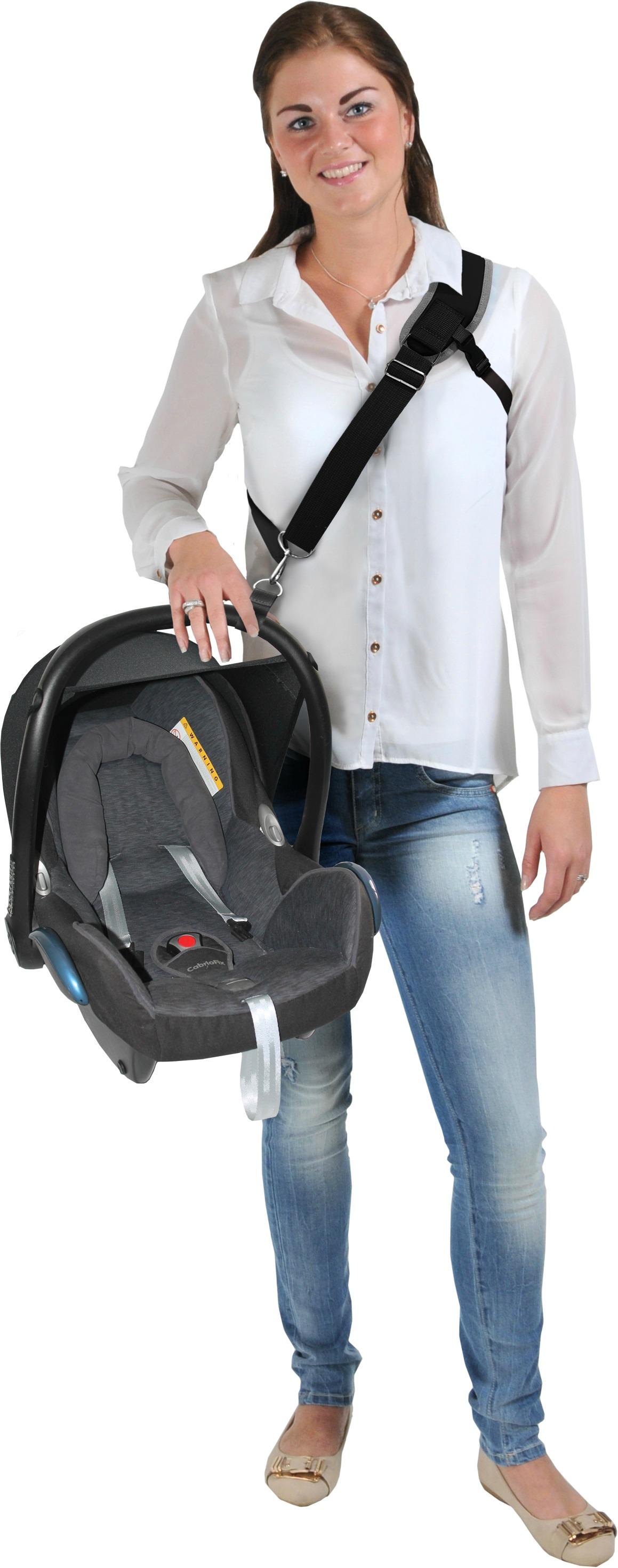 Ιμάντας Μεταφοράς Car Seat Black Grey Dooky