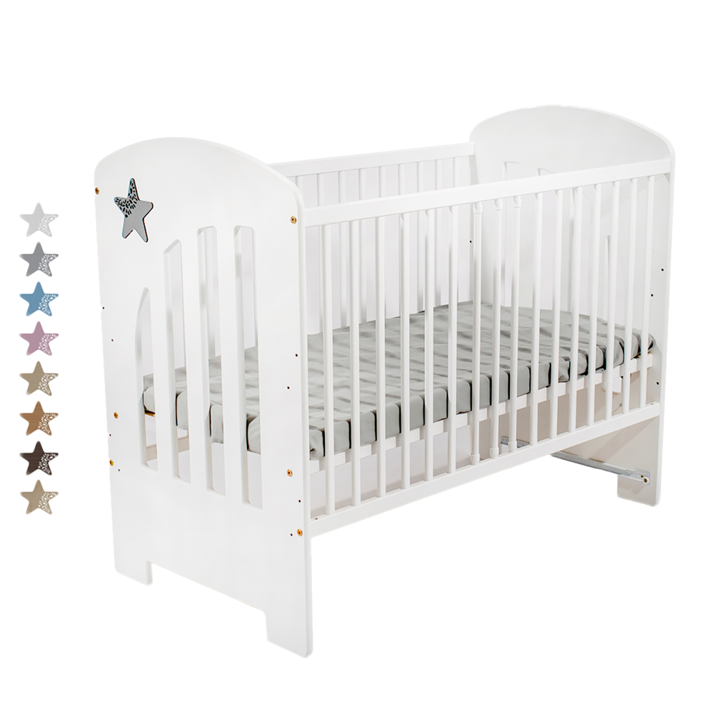 Just Baby Κούνια Πολυμορφική Stern Grey Star Για Στρώμα 60x120cm JBF.32100