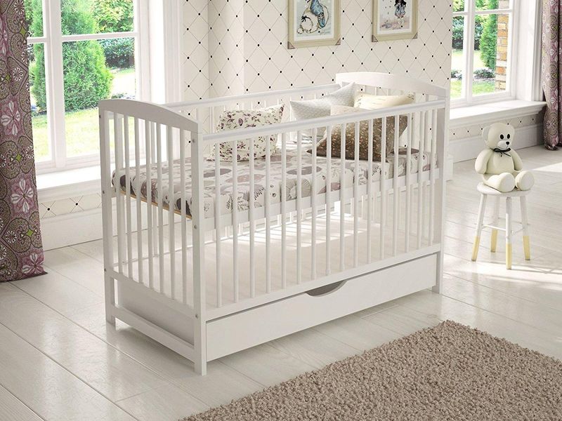 Βρεφικό Κρεβάτι με Συρτάρι Claire White Just Baby
