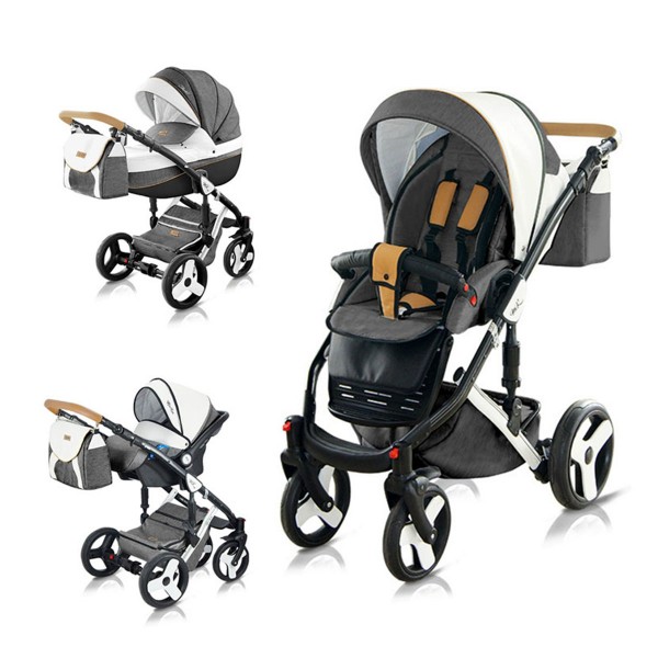 Milu Kids Σύστημα Μεταφοράς Starlet New 3 in 1 ST 45 Grey-White Special Edition