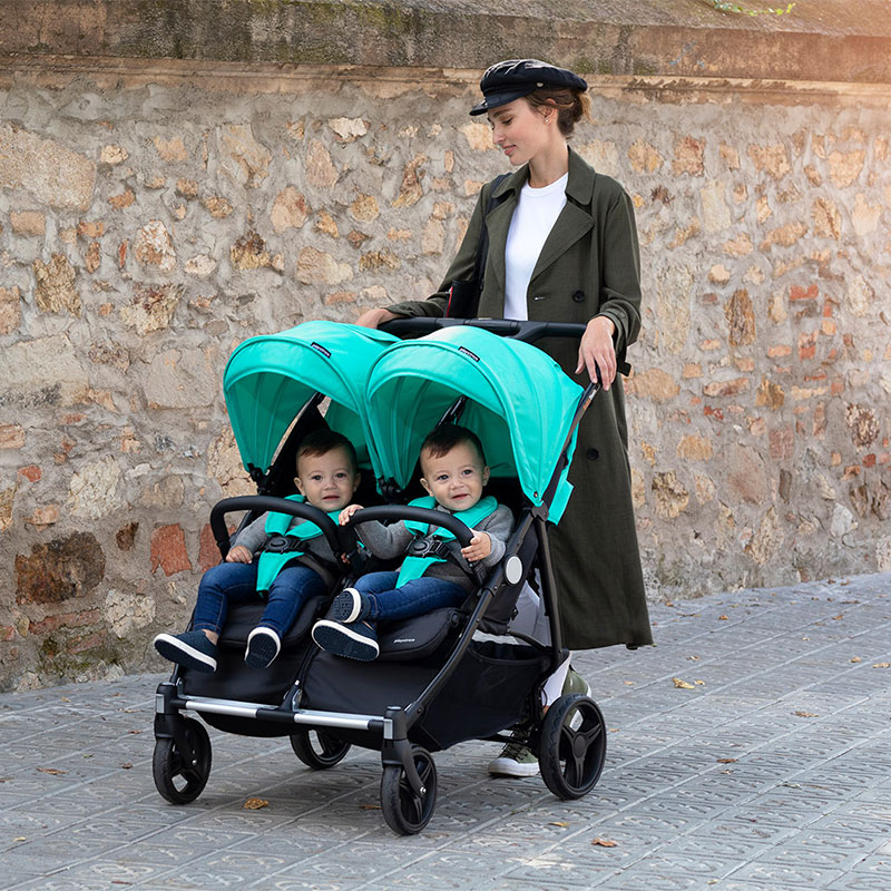 Καρότσι Διδύμων Baby Twin Jade Green Casual play
