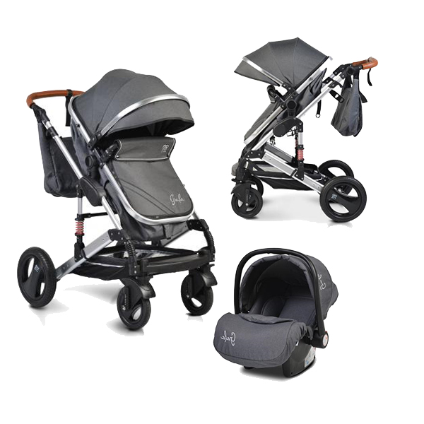 Gala Cangaroo - Moni Πολυκαρότσι 3 σε 1 Black Leather