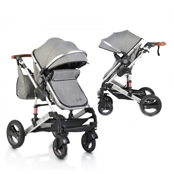 Gala Cangaroo - Moni Πολυκαρότσι 2 σε 1 Dark Grey Leather