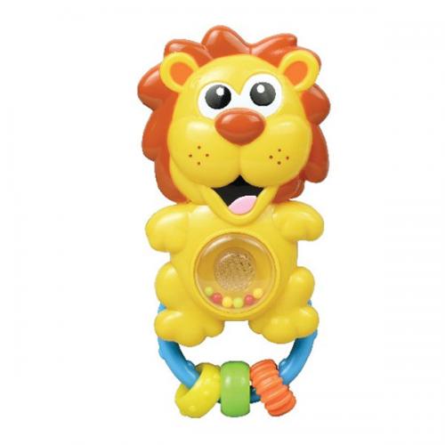 WD3661 Baby Rattle Animal Cangaroo - Moni Παιδική Κουδουνίστρα Λιονταράκι με Λαβή