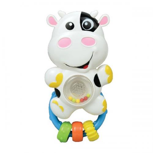 WD3661 Baby Rattle Animal Cangaroo - Moni Παιδική Κουδουνίστρα Αγελαδίτσα με Λαβή