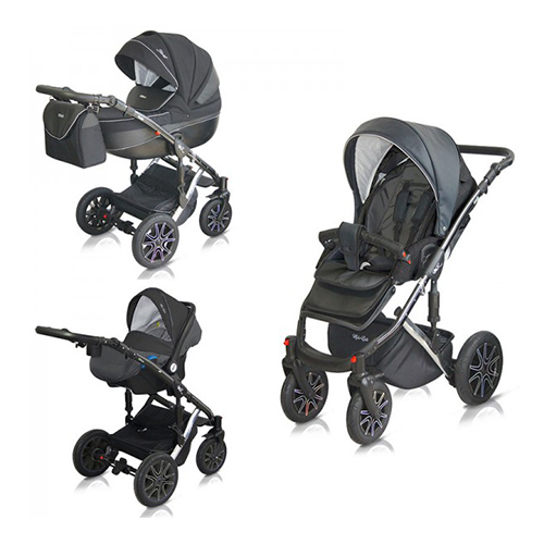 Milu Kids Σύστημα Μεταφοράς Starlet 3 in 1 ST 28 Black Special Edition