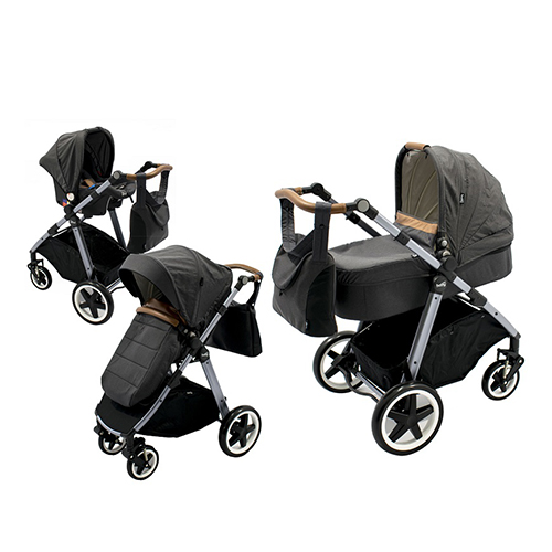 Πολυκαρότσι 3 σε 1 Oasis Dark Grey Just Baby