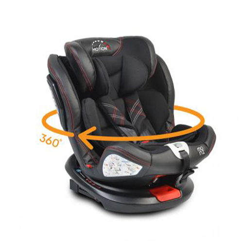 Motion Cangaroo Isofix Κάθισμα Αυτοκινήτου 0-36 Kg Περιστρεφόμενο Black