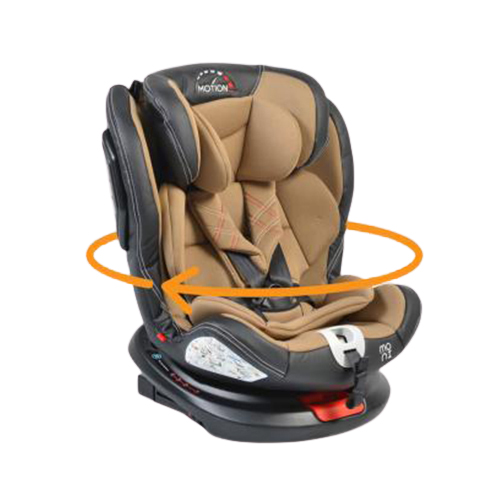 Motion Cangaroo Beige 0-36 Kg Παιδικό Κάθισμα Αυτοκινήτου Isofix  Περιστρεφόμενο