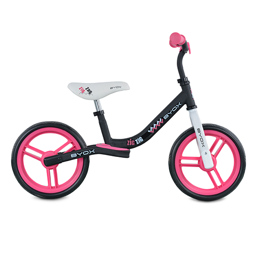 Zig Zag Balance Bicycle Byox Ποδηλατάκι Ισορροπίας 3800146225070 Pink