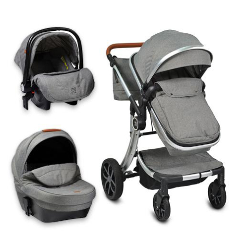Polly Cangaroo - Moni Πολυκαρότσι 3 σε 1 Grey 3800146235512