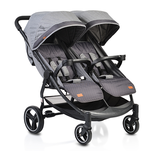 Rome Cangaroo - Moni Καρότσι Διδύδων 3800146234898 Grey