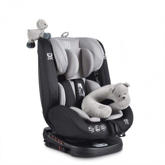 Serengeti Cangaroo Moni Περιστρεφόμενο Κάθισμα 0-36 Kg Isofix 3801005150809 Grey 