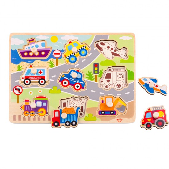 Vehicle puzzle TY860 Tooky Toy Παζλ με Οχήματα 6970090043253 