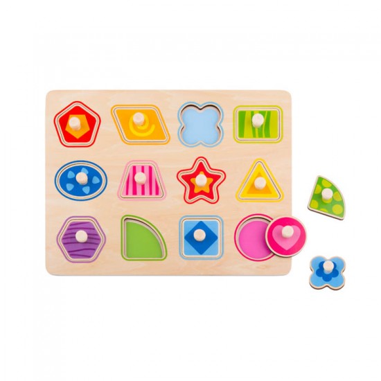 Shape puzzle TY853 Tooky Toy Πάζλ με Σχήματα 6970090043116 