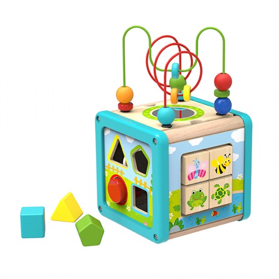 Play cube TL088 Tooky toy Ξύλινος Κύβος Δραστηριοτήτων 6970090041938