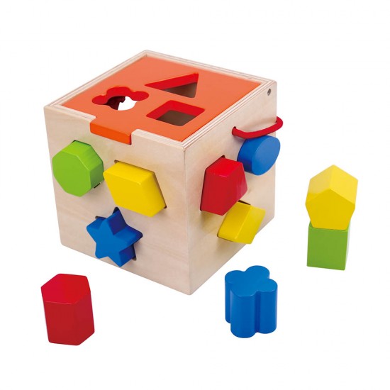Shape sorter TKA977 Tooky toy Εκπαιδευτικός Κύβος με Σχήματα 6970090040061 