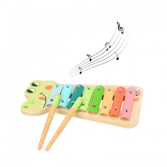 Xylophone TF570 Tooky Toy Παιχνίδι Ξυλόφωνο Κροκόδειλος 6972633371106