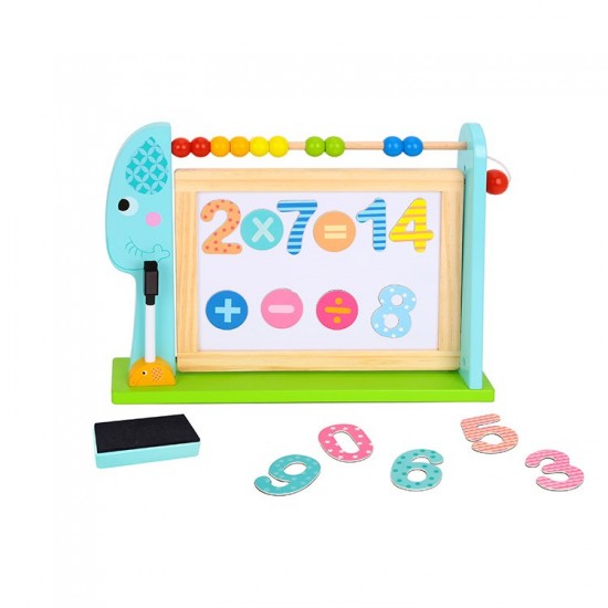 Playing Boards Elephant TKF087 Tooky toy Ξύλινος Πίνακας Διπλής Όψης με Αριθμητική 6972633370185