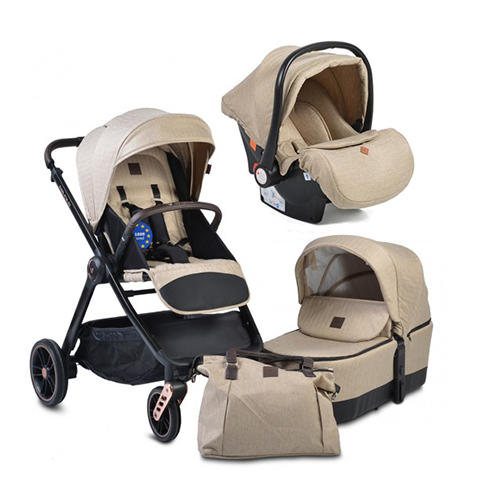 Cangaroo Πολυκαρότσι Macan 3 in 1 Beige 3800146235284