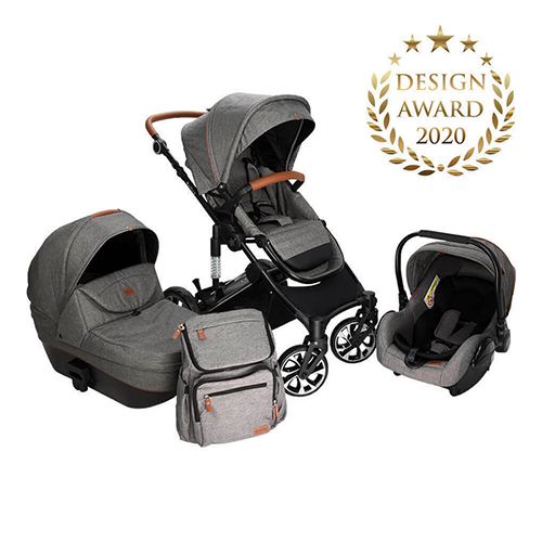 Bebe Stars Πολυκαρότσι Belize 3 in 1 Grey 390T-189