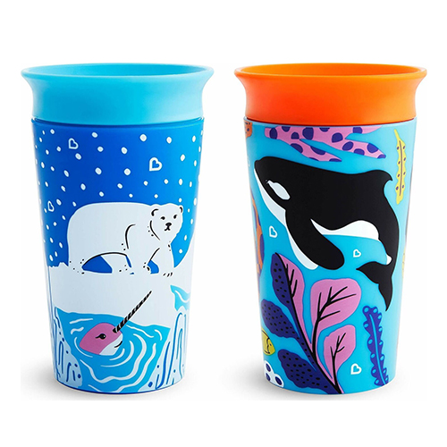 Munchkin Miracle 360° Wildlove Sippy Cup Polar/Orca 266ml 2τμχ 51766