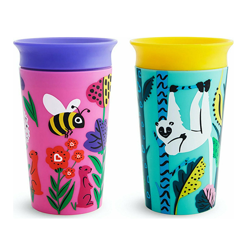 Munchkin Miracle 360° Wildlove Sippy Cup Lemur/Bee 266ml 2τμχ 51765