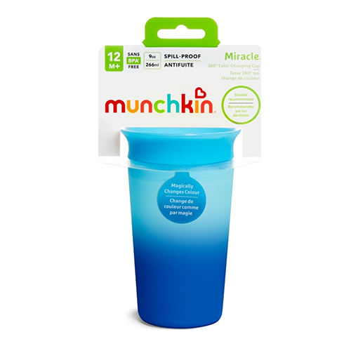 Munchkin Miracle Color Changing Cup 360° 12m+ Blue 266ml 51892