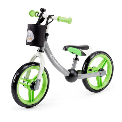 Kinderkraft Παιδικό Ποδήλατο Ισορροπίας 2 Way Next Καλαθάκι Πράσινο KKR2WNXGRE00AC