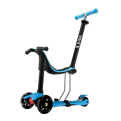 Bebe Stars Παιδικό Πατίνι Αναδιπλούμενο X-Ride Τρίτροχο με Κάθισμα Μπλε 662-181