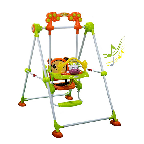 Bebe Stars Κούνια Cow από Μέταλλο Πράσινη 021-174