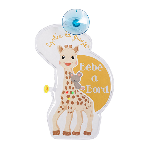 Sophie La Girafe Σήμα Baby on Board Με Βεντούζα Γαλλικά S470224 Yellow