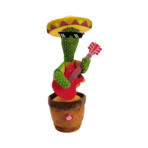 Λούτρινο Magic Cactus with Red Guitar με Κίνηση & Ήχο 32 εκ.517045