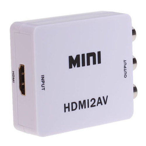 HDMI2AV Μετατροπέας HDMI female σε RCA female Λευκό 882091