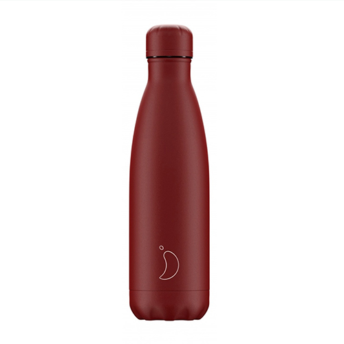 Chillys Monochrome Μπουκάλι Θερμός All Matte Red 500ml