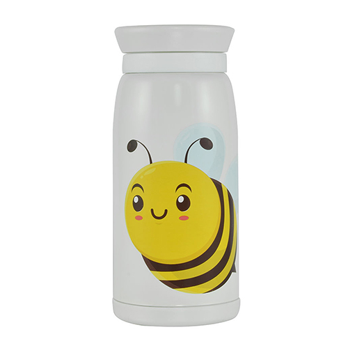 Estia Πλαστικό Παγούρι Θερμός Bee σε Λευκό χρώμα 350ml 01-6055