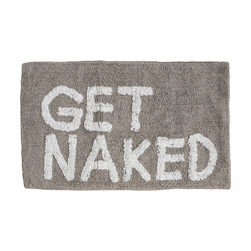 Estia Πατάκι Μπάνιου Βαμβακερό Get Naked 02-4309 Grey 50x80εκ.02-4309