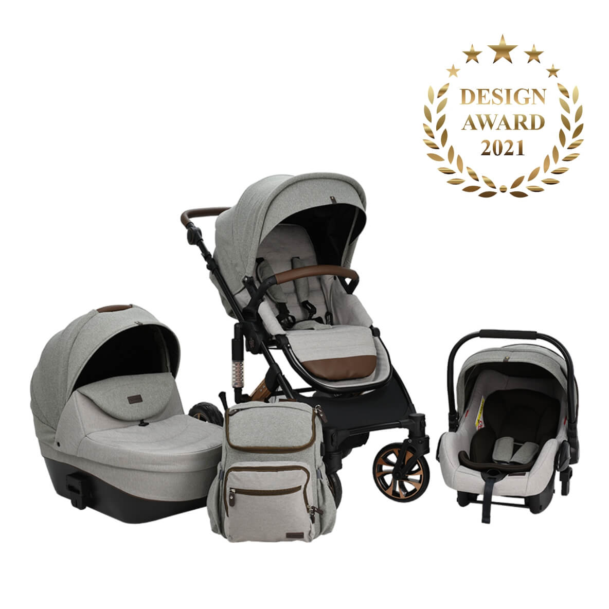 Bebe Stars Πολυκαρότσι Belize 3 in 1 Pure 390T-182