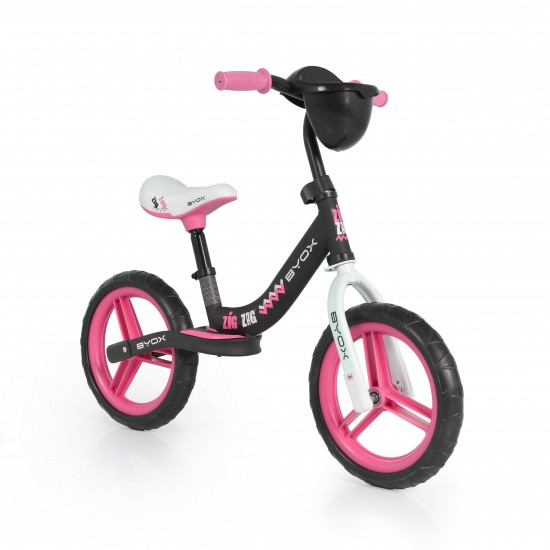 Byox Παιδικό Ποδήλατο Ισορροπίας Zig Zag New Ροζ 3800146201302N  (ΔΩΡΟ ΦΩΤΑΚΙ LED)