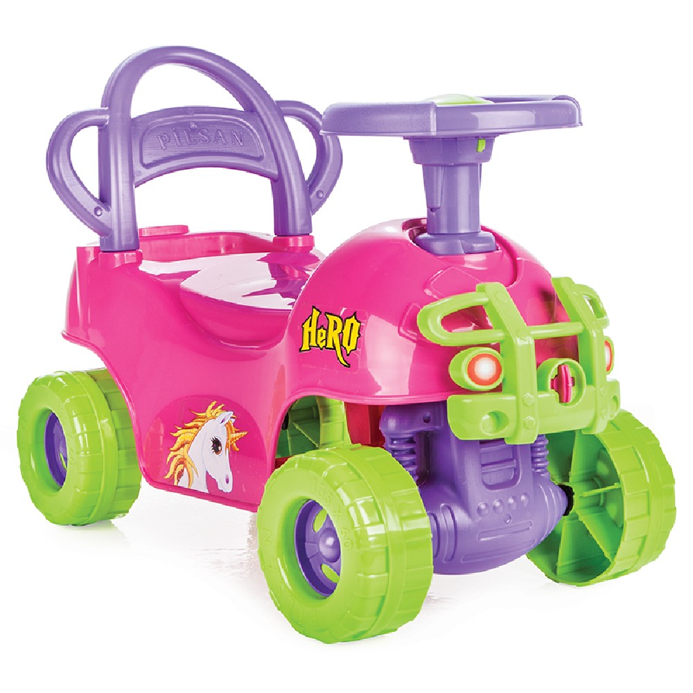 Pilsan Hero Περπατούρα Ride On Αυτοκινητάκι Ροζ για 12+ Μηνών  8693461015069