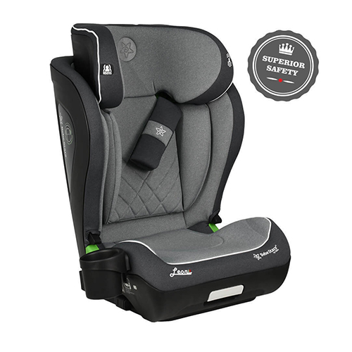 Bebe Stars Καθισματάκι Αυτοκινήτου Leon i-Size με Isofix Grey 943-186