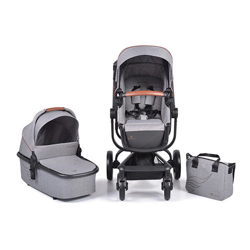Cangaroo Πολυκαρότσι Ellada 2 in 1 Grey